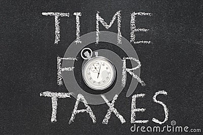 Time for taxes Stock Photo