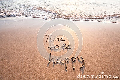 Time to be happy, happiness concept Stock Photo