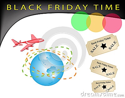 A Time to Black Friday Shopping Promotion Vector Illustration