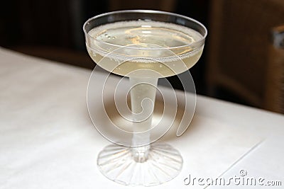 A champage toast for New Year`s Eve. Stock Photo