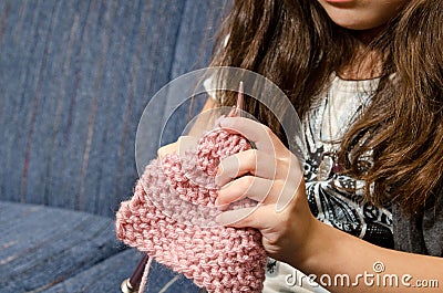 Time to knit Stock Photo