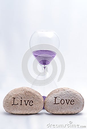 Time to Live and Love Stock Photo