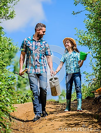 It is time to plant prepare beds and care for lawn. Pick out flats favorite plants. Gardening pro tips. Spring gardening Stock Photo