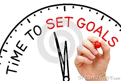 Time to Set Goals Stock Photo