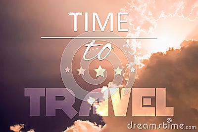 Time to travel Stock Photo