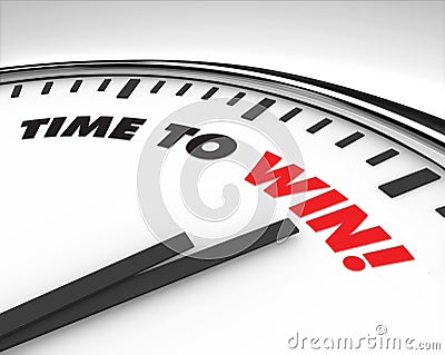 Time to Win - Clock Stock Photo