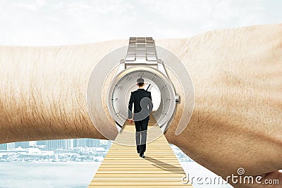 Time travel concept Stock Photo