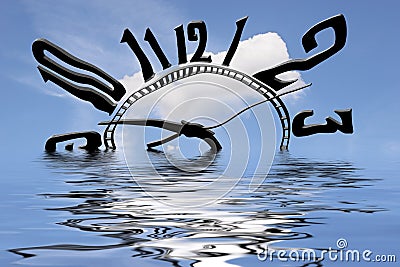 Time is Water Stock Photo