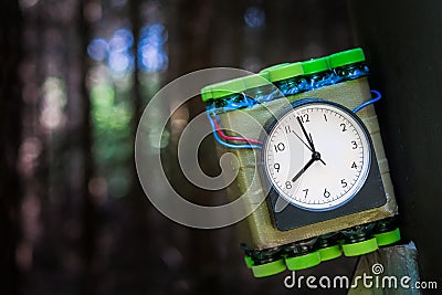 Timed bomb Stock Photo