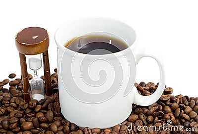 Timed Coffee Break Stock Photo
