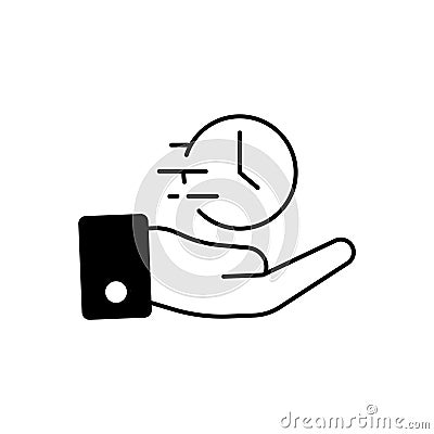 Timekeeper Outline Vector Icon that can easily edit or modify. Vector Illustration