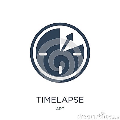 timelapse icon in trendy design style. timelapse icon isolated on white background. timelapse vector icon simple and modern flat Vector Illustration