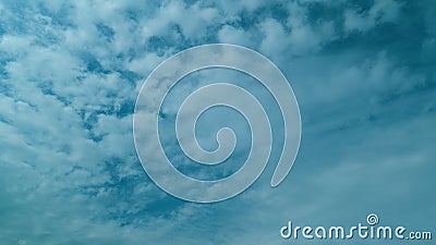 Showing Motion And Transformation Of Different Types Of Clouds. Multiple Altitude And Speed Of Cloud Layers. Only White Stock Photo