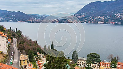 Timelapse view of Lake Como from Blevio, Italy. Landscape of Lake Como on a cloudy day. Timelapse view of Lake Como from Blevio, Italy. 4K UHD footage stock footage Timelapse view of Lake Como from Blevio, Italy. Landscape of Lake Como on a cloudy day. Timelapse view of Lake Como from Blevio, Italy. 4K UHD footage stock footage