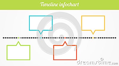 Timeline infochart Vector Illustration