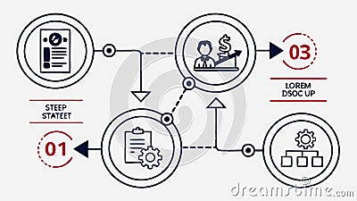 Timeline infographic project timeline and chronological data display Generative AI Vector Illustration