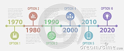 Timeline infographic Vector Illustration