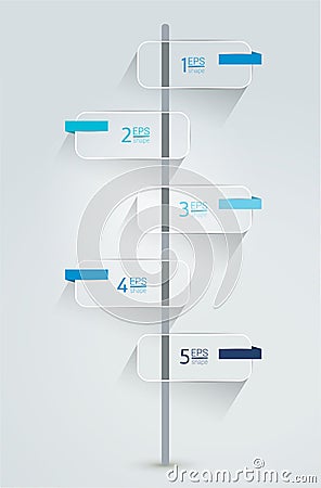 Timeline infographic speach template. Simply vector design. Vector Illustration