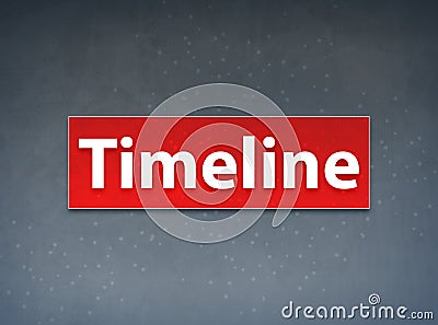 Timeline Red Banner Abstract Background Cartoon Illustration