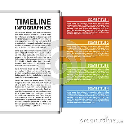 Timeline template Vector Illustration