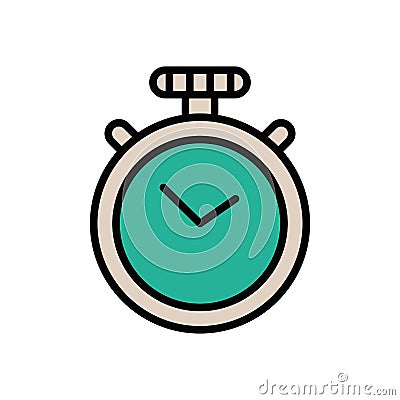 Timer chronometer counter isolated icon Vector Illustration