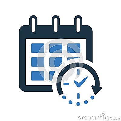 Timer, event, delivery date, schedule icon Vector Illustration