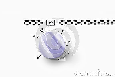 Timer oven knob Stock Photo