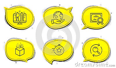 Timer, Search and Augmented reality icons set. Creative design sign. Vector Vector Illustration
