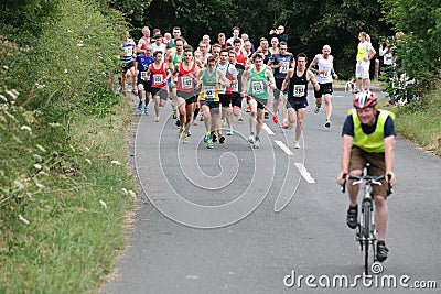 Timerhonger 10k race runners 11 July 2015 Editorial Stock Photo