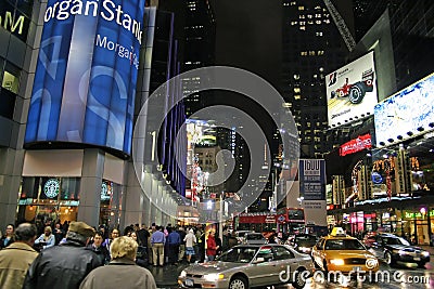 Times Square Editorial Stock Photo