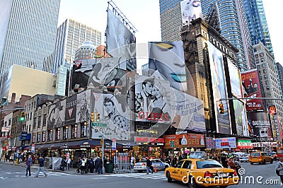 Times Square, Broadway, New York City Editorial Stock Photo
