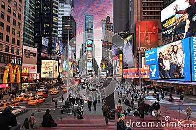 Times Square, New York City Editorial Stock Photo