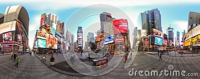 Times square 360 Editorial Stock Photo