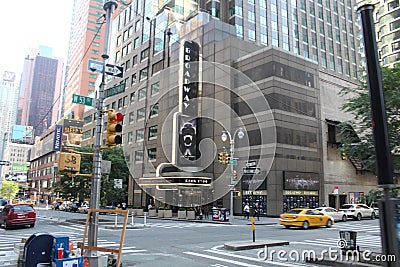 Times square street on New York Editorial Stock Photo