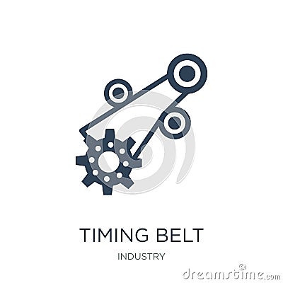 timing belt icon in trendy design style. timing belt icon isolated on white background. timing belt vector icon simple and modern Vector Illustration