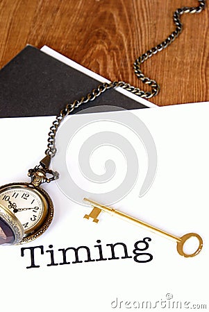 Timing Is Everything Stock Photo