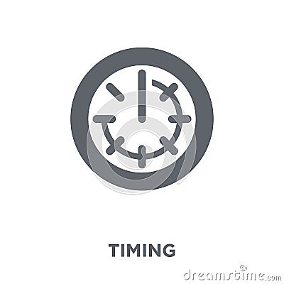 Timing icon from Time managemnet collection. Vector Illustration