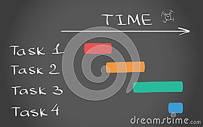 Timing plan Vector Illustration