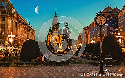 Timisoara Orthodox Cathedral, fineart fantasy edit. Editorial Stock Photo