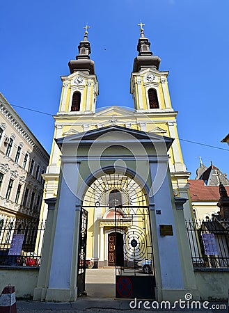 Timisoara serbian church Stock Photo