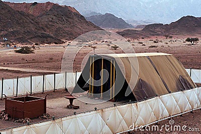 Timna Park - Model of the tabernacle Editorial Stock Photo
