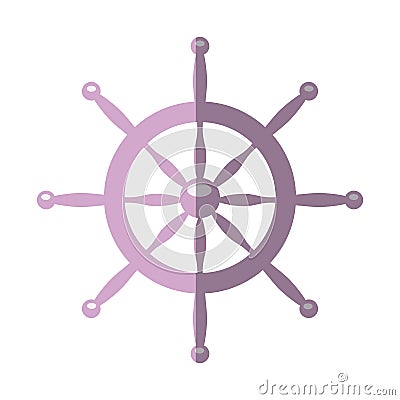 Timon boat isolated icon Vector Illustration