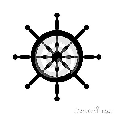 Timon boat isolated icon Vector Illustration