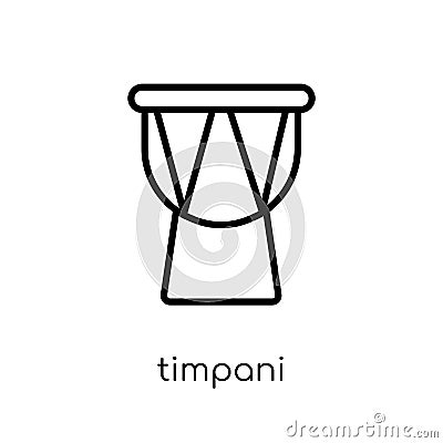 Timpani icon from Music collection. Vector Illustration