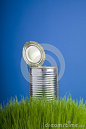 Tin can Stock Photo