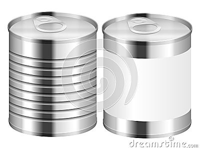 Tin can Vector Illustration