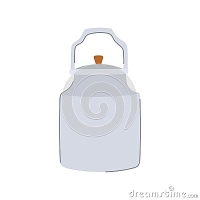tin metal milk can cartoon vector illustration Vector Illustration
