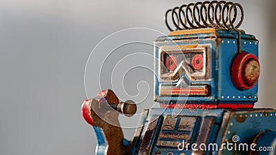 Tin robot Stock Photo