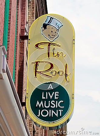 Tin Roof Live Music Joint, Nashville Tennessee Editorial Stock Photo