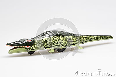 Tin Toy Crocodile Stock Photo